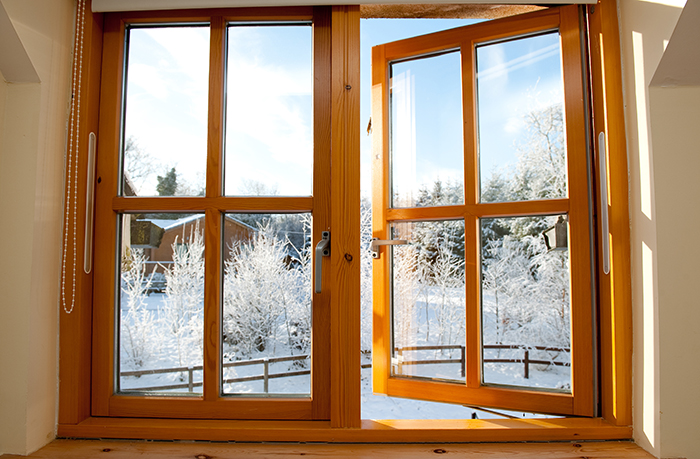 wooden windows